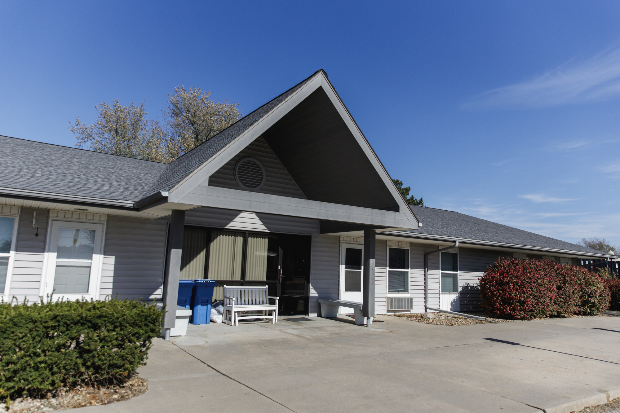 Pictured is the exterior of a home that provides independent housing for a group of adults with disabilities. TVDSI offers residential services for adults with intellectual or developmental disability.